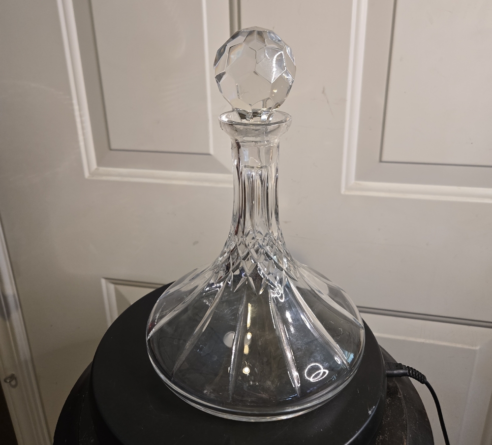 Wedgwood Cut Crystal Glass Decanter with Stopper